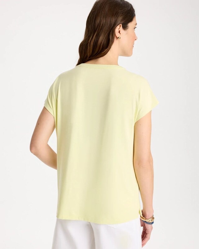 Refined Button Tee - image 3